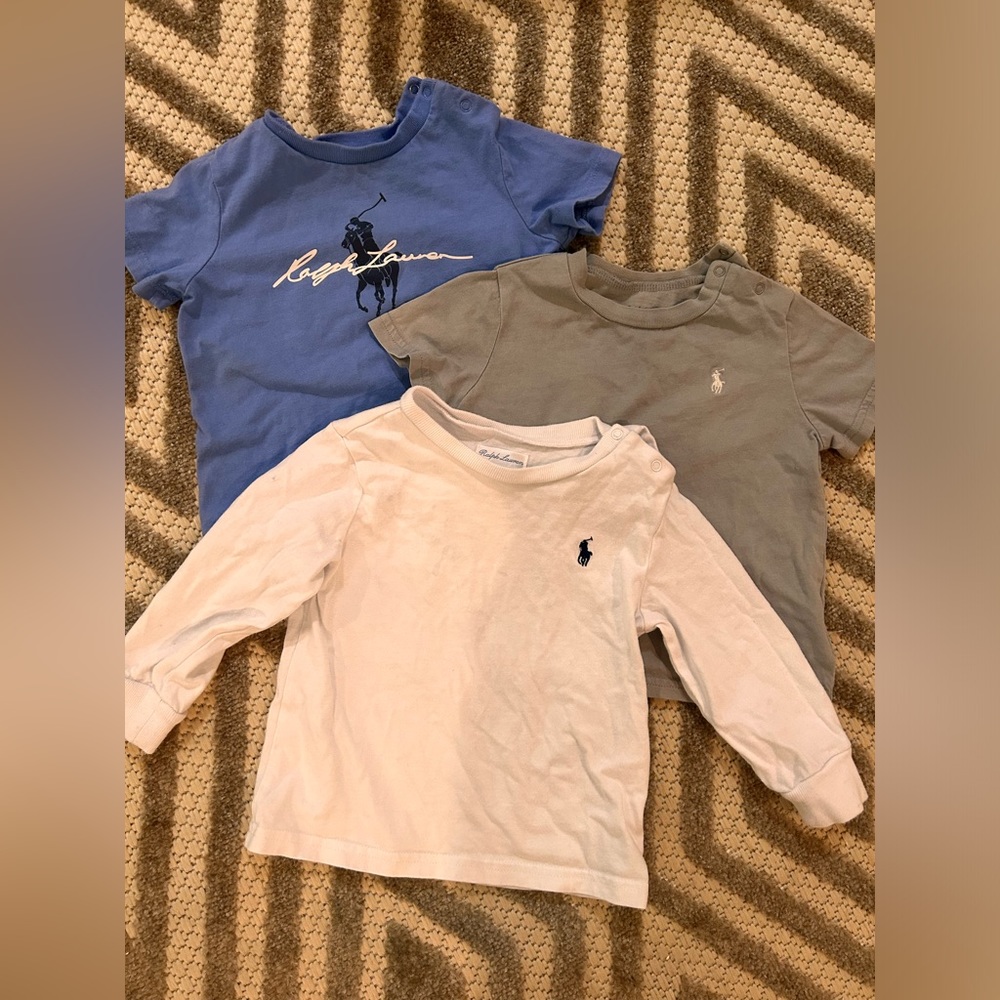 Ralph Lauren tees size 12 months